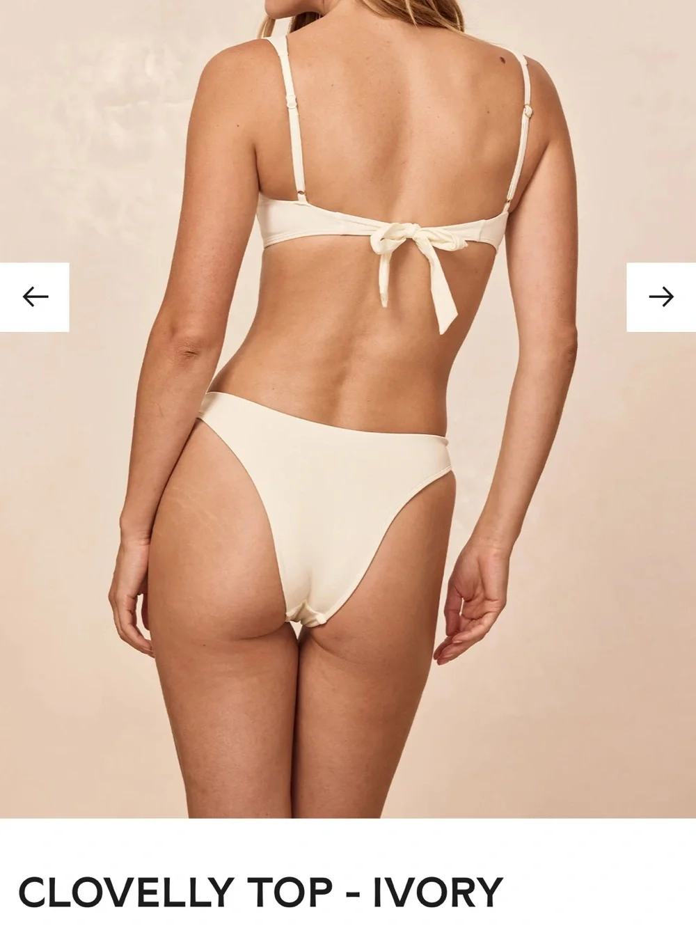 Monday Swimwear Clovelly top in ivory